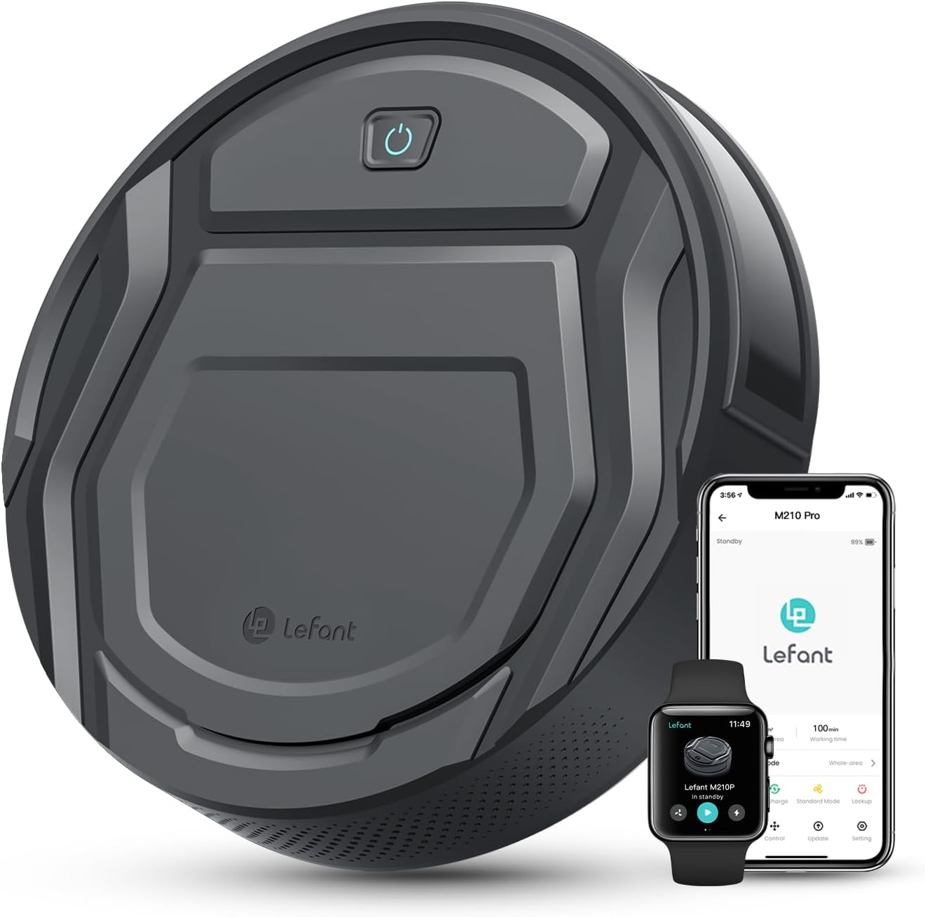 Aspirateur Robot Lefant M210P - Mince, Silencieux, Connecté